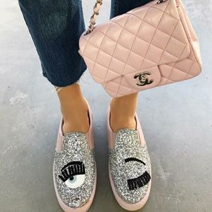 NWT Chiara Ferragni slip on's